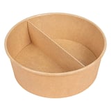 SEPARATORE 2 COMPARTIMENTI INSALATIERA 212.97  300 + 18 PE G/M2 Ø26,8/17,5x5,3 CM NATURALE KRAFT (600 UNITÀ)