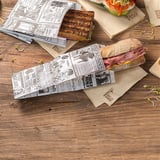 SACCHETTI SANDWICHES PFAS FREE 'TIMES' 35 G/M2 9+4x22 CM BIANCO PERGAMANA ANTIGRASSI (500 UNITÀ)