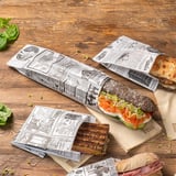 SACCHETTI BAGUETTES PFAS FREE 'TIMES' 35 G/M2 9+4x30 CM BIANCO PERGAMANA ANTIGRASSI (500 UNITÀ)