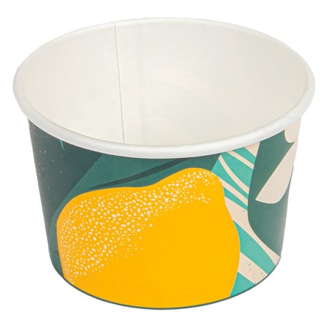 COPPETTE GELATI 'AMALFI' 120 ML 210 + 18 PE G/M2 Ø7,7x4,7 CM BIANCO CARTONE (2000 UNITÀ)