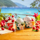 COPPETTE GELATI 'AMALFI' 120 ML 210 + 18 PE G/M2 Ø7,7x4,7 CM BIANCO CARTONE (2000 UNITÀ)