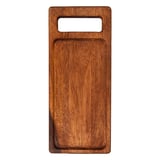 VASSOIO PRESENTAZIONE RETTANGOLARE WOOD  38x16x1,5 CM NATURALE LEGNO (12 UNITÀ)