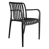 SEDIA IMPILABILE SUPRA-TEK  52x52x81 CM NERO PP (4 UNITÀ)