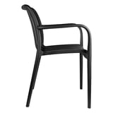 SEDIA IMPILABILE SUPRA-TEK  52x52x81 CM NERO PP (4 UNITÀ)