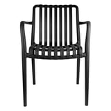 SEDIA IMPILABILE SUPRA-TEK  52x52x81 CM NERO PP (4 UNITÀ)