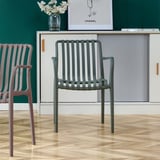 SEDIA IMPILABILE SUPRA-TEK  52x52x81 CM GRIGIO PP (4 UNITÀ)