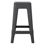 SGABELLO IMPILABILE SUPRA-TEK  39x39x65 CM NERO PP (4 UNITÀ)