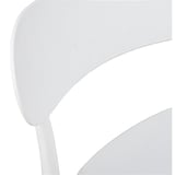 SGABELLI ALTI CON SCHIENALE SUPRA-TEK  52x46x102 CM BIANCO PP (4 UNITÀ)