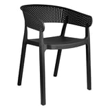 SEDIA IMPILABILE SUPRA-TEK  51x49x73 CM NERO PP (4 UNITÀ)