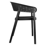 SEDIA IMPILABILE SUPRA-TEK  51x49x73 CM NERO PP (4 UNITÀ)