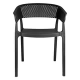 SEDIA IMPILABILE SUPRA-TEK  51x49x73 CM NERO PP (4 UNITÀ)