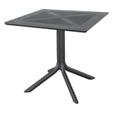 TAVOLO QUADRATO SUPRA-TEK  80x80x75 CM NERO PP (1 UNITÀ)