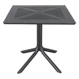TAVOLO QUADRATO SUPRA-TEK  80x80x75 CM NERO PP (1 UNITÀ)