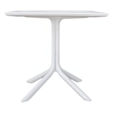 TAVOLO QUADRATO SUPRA-TEK  80x80x75 CM BIANCO PP (1 UNITÀ)