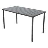 TAVOLO RETTANGOLARE SUPRA-TEK  130x70x75 CM NERO FERRO (1 UNITÀ)