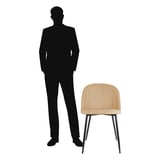 SEDIE SUPRA-TEK  52x50x78 CM BEIGE POLIESTERE (4 UNITÀ)