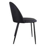 SEDIE SUPRA-TEK  52x50x78 CM NERO POLIESTERE (4 UNITÀ)