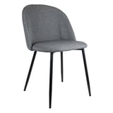 SEDIE SUPRA-TEK  52x50x78 CM GRIGIO POLIESTERE (4 UNITÀ)