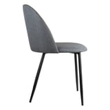 SEDIE SUPRA-TEK  52x50x78 CM GRIGIO POLIESTERE (4 UNITÀ)