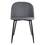 SEDIE SUPRA-TEK  52x50x78 CM GRIGIO POLIESTERE (4 UNITÀ)