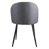 SEDIE SUPRA-TEK  52x50x78 CM GRIGIO POLIESTERE (4 UNITÀ)