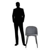 SEDIE SUPRA-TEK  52x50x78 CM GRIGIO POLIESTERE (4 UNITÀ)