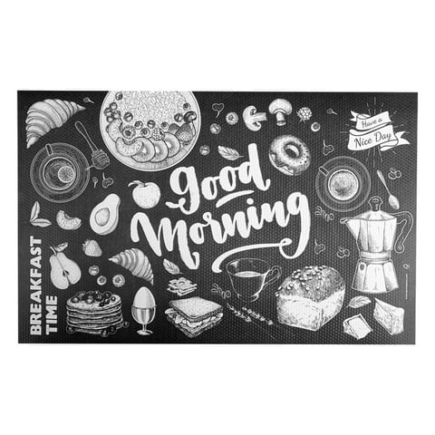 TOVAGLIETTE OFFSET 'GOOD MORNING' 120 G/M2 24,5x38,5 CM NERO CELLULOSA (1000 UNITÀ)