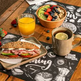 TOVAGLIETTE OFFSET 'GOOD MORNING' 120 G/M2 24,5x38,5 CM NERO CELLULOSA (1000 UNITÀ)