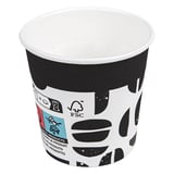 BICCHIERI BEVANDE CALDE 1 PARETE 'JAVA' 120 ML 230 + 18 PE G/M2 Ø6,2/4,5x6 CM BIANCO CARTONE (1000 UNITÀ)