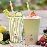 BICCHIERI BEVANDE FREDDE E CALDE 1 PARETE 'COMPOSTABLE GRASS' 480 ML - 16 oz 300 G/M2 Ø9/6x13,2 CM BIANCO CARTONE (1000 UNITÀ)