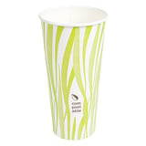 BICCHIERI BEVANDE FREDDE E CALDE 1 PARETE 'COMPOSTABLE GRASS' 660 ML - 22 oz 300 G/M2 Ø9/6x17 CM BIANCO CARTONE (1000 UNITÀ)