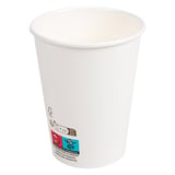 BICCHIERI BEVANDE FREDDE E CALDE 1 PARETE 'COMPOSTABLE' 360 ML - 12 oz 300 G/M2 Ø9/6x11 CM BIANCO CARTONE (1000 UNITÀ)