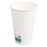 BICCHIERI BEVANDE FREDDE E CALDE 1 PARETE 'COMPOSTABLE' 480 ML - 16 oz 300 G/M2 Ø9/6x13,2 CM BIANCO CARTONE (1000 UNITÀ)