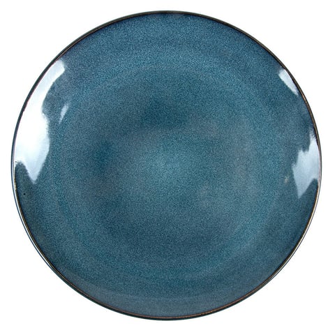 PIATTI AKALA  Ø27x17,7x3,4 CM BLU STONEWARE (6 UNITÀ)