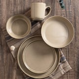 PIATTO FONDO AKALA 680 ML Ø15x6,2 CM BEIGE STONEWARE (6 UNITÀ)