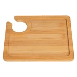 VASSOIO CON PORTA-BICCHIERE BAMBOO  18x15x0,8 CM NATURALE BAMBÙ (1 UNITÀ)