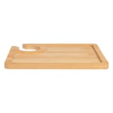 VASSOIO CON PORTA-BICCHIERE BAMBOO  18x15x0,8 CM NATURALE BAMBÙ (1 UNITÀ)