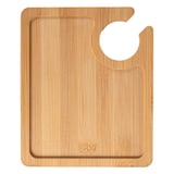 VASSOIO CON PORTA-BICCHIERE BAMBOO  18x15x0,8 CM NATURALE BAMBÙ (1 UNITÀ)