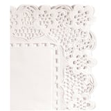 PIZZI RETTANGOLARI  47 G/M2 27x21 CM BIANCO CARTA (250 UNITÀ)