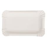 VASSOI PASTICCERIA - PICCOLI  285 G/M2 20x13 CM BIANCO CARTONE (250 UNITÀ)