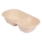 SCATOLE PER CIBO 2 SCOMPARTI BIONIC 850 ML 23,5x13,1x4,6 CM NATURALE BAGASSA (500 UNITÀ)