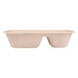 SCATOLE PER CIBO 2 SCOMPARTI BIONIC 850 ML 23,5x13,1x4,6 CM NATURALE BAGASSA (500 UNITÀ)