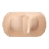 SCATOLE PER CIBO 2 SCOMPARTI BIONIC 850 ML 23,5x13,1x4,6 CM NATURALE BAGASSA (500 UNITÀ)