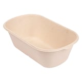 SCATOLE PER CIBO 1 SCOMPARTO BIONIC 1000 ML 22x12,9x6,85 CM NATURALE BAGASSA (500 UNITÀ)