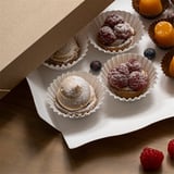 PIROTTINI PETIT FOURS  50 G/M2 Ø 4x2,5 CM BIANCO PERGAMANA ANTIGRASSI (500 UNITÀ)