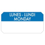 1000 U. ETICHETTE ADESIVE LUNEDI   5x2,5 CM BLU ADESIVO (1 UNITÀ)