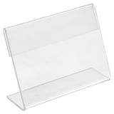 10 U. CAVALETTI PER ETICHETTE   8x6,5x2 CM TRASPARENTE PVC (1 UNITÀ)