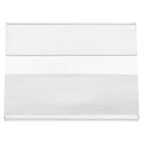 10 U. CAVALETTI PER ETICHETTE   8x6,5x2 CM TRASPARENTE PVC (1 UNITÀ)