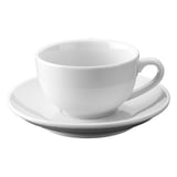 TAZZE CAPPUCCINO + PIATTINO AKALA 250 ML Ø8,5x7 CM BIANCO PORCELLANA (24 UNITÀ)