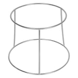 PORTA VASSOIO FRUTTI DI MARE   20x24x18 CM ARGENTO ACCIAIO INOX (1 UNITÀ)